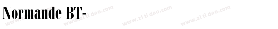 Normande BT字体转换